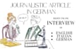write a professional article in german based on an interview