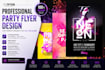 design a professional party or festival flyer