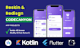 do reskin android app, redesign and customize codecanyon app