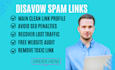remove disavow and spam backlinks