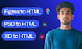 convert figma to html, psd to html, xd to html css tailwind