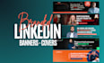 design a linkedin banner that builds executive authority