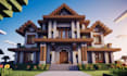 build minecraft spawn, castle, house and base for you