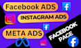 setup and manage facebook meta ads and instagram ads