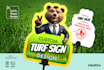 do custom shaped turf sign, yard sign
