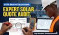 audit your solar quote and be your remote electrical consultant