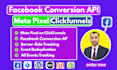 integrate meta pixel facebook conversion API for clickfunnels with GTM