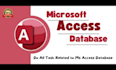 develop microsoft access database projects