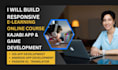 build elearning website lms school kajab app elearning app and game development