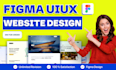 do figma website design, website design figma UI UX