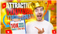 design attractive eye catchy youtube thumbnail like mr beast boost ctr