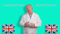 be your british ugc doctor spokesperson in a lab coat