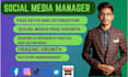 be your  facebook and instagram social media manager