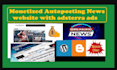 create and automatic news website adsterra monetized