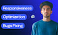 fix website bugs, issues in HTML,CSS, javascript, optimizing