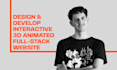 design and develop a full stack 3d animated landing page