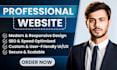 build professional author website design with wordpress