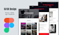 design modern figma website, landing page, dashboard