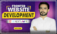 do frontend website development using html react nextjs with gsap