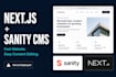 build a nextjs website with sanity cms