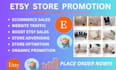 do etsy SEO for etsy store, etsy promotion to boost your etsy store visibility