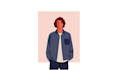 draw flat minimalistic vector portrait