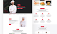design chef website catering chef landing page cafe website restaurant website