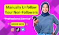 manually unfollow instagram followings