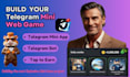 crypto telegram game, telegram bot, telegram mini web game, p2e crypto earn web3