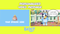 create a personalized message from bluey