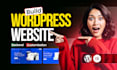 design, or redesign wordpress website development with elementor