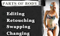 face swapping face retouching skin retouching  body slimming and body reshaping