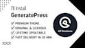 install generatepress premium theme and plugin with updates