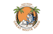 looking great white shark theme logo