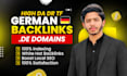 build high DR da tf german de backlinks to boost local SEO