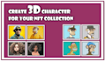 create high quality 3d nft characters and art collections