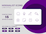 design custom, line icons, and minimalist icons in 24 hours