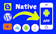 turn your blog or wordpress website into a fast native android IOS app