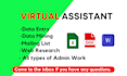 do data entry, web research and excel data entry