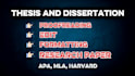 proofread and format, edit your thesis, dissertation or research paper expert