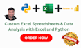 create custom excel spreadsheet, visualizations big data