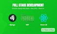 build a full stack web application using django and react
