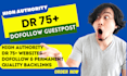 do high quality guestpost on high da sites with dofollow backlinks