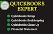 do setup, clean up, reconciliation and bookkeeping in quickbooks