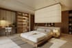 do modern 3d interior design and rendering for bedroom, dressing room, workplace
