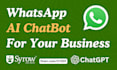 do free whatsapp business cloud API setup and configure ai chatbot