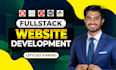do custom website development as full stack developer backend frontend developer