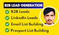 generate linkedin b2b leads and build email lists