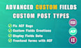 fix, create custom post type, cpt, acf advanced custom fields in wordpress