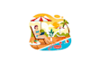 make awesome swimming pool or only pool logo